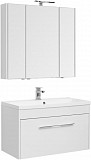 Мебель для ванной Aquanet Августа 100 белый (ручка хром, раковина Нота) 00287677
