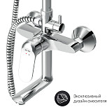 F0785C900 Sunny,душ.система,набор:см-ль д/ванны/душа,верхний душ d220 мм, ручной душ 110 мм, 1 функц