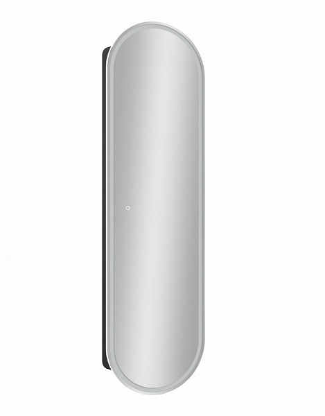 Зеркало-пенал Континент "Elmage black LED" 450х1600