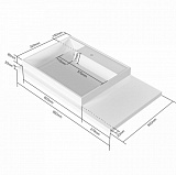 Раковина СанТа Юпитер 90x50 900128