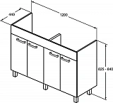 Тумба под раковину Ideal Standard Tempo E0538OS