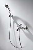 Смеситель для ванны с коротким изливом с аксессуарами Bravat Fit F6135188CP-B-RUS