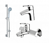 Комплект смесителей для ванной комнаты Bravat Drop-D 3 в 1 F00312C