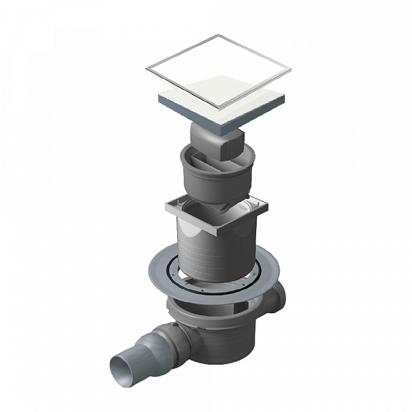 Confluo Standard 10х10 Dry 2 White Glass Pestan