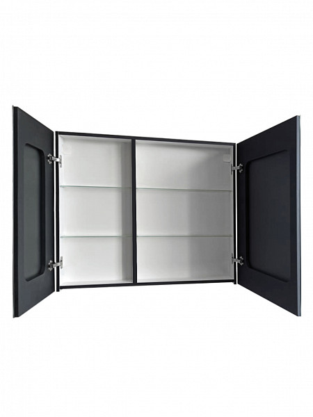 Зеркало-шкаф Континент "Mirror Box black Led" 1000х800