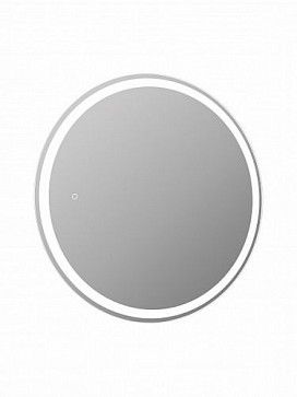 Зеркало-шкаф Континент "Torneo Black LED" d 600 с подсветкой