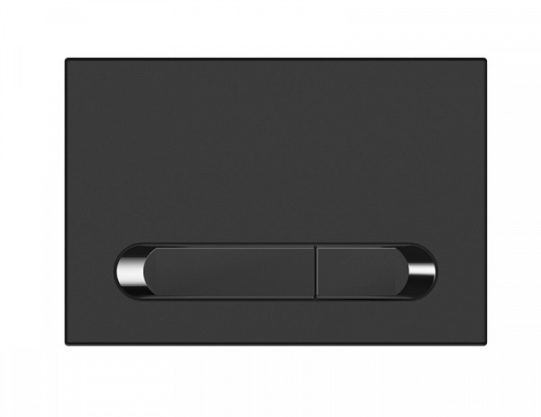 Кнопка ESTETICA для LINK PRO/VECTOR/LINK/HI-TEC пластик черный матовый с рамкой хром