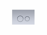 Клавиша смыва Aquatek хром матовый R (кнопка круглая), ободок хром