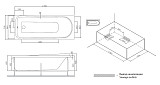 W80A-170-070W-A Like, ванна акриловая A0 170х70 см,шт