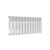 Радиатор алюминиевый Delta Plus 350 12 секций Qну=1236 Вт RAL 9016 (белый) Ogint