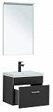 Мебель для ванной Aquanet Верона 50 черный матовый (раковина Нота 50 NEW) 00281101