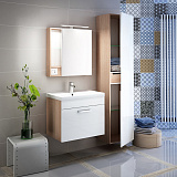 Пенал для ванной комнаты, подвесной, белый, 40 см, Mirro, IDDIS, MIR4000i97