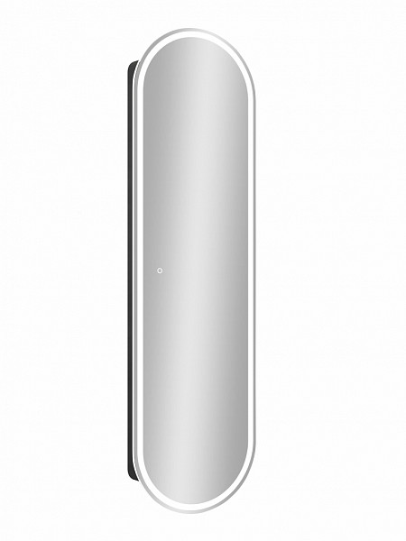 Зеркало-пенал Континент "Elmage black LED" 450х1600
