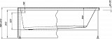 Каркас сварной для акриловой ванны Aquanet Light 160x70 00242149