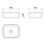 Умывальник Point Афина 50 PN43041 прямоугольный, белый