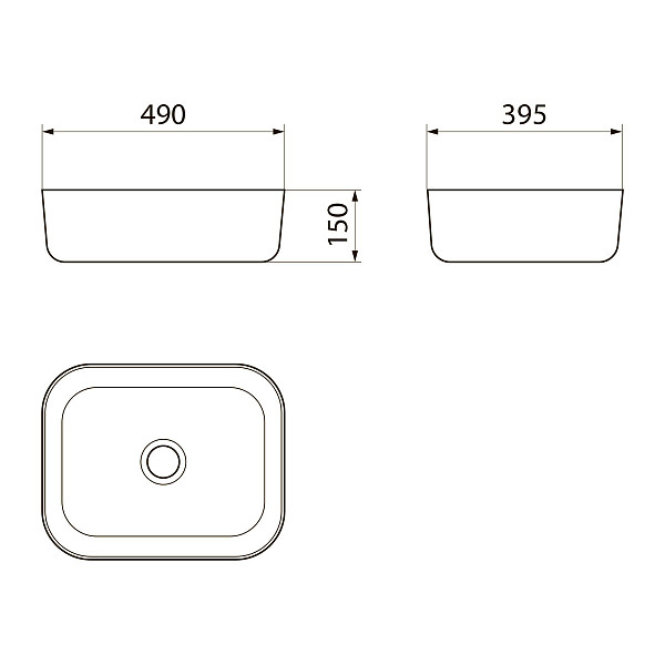 Умывальник Point Афина 50 PN43041 прямоугольный, белый