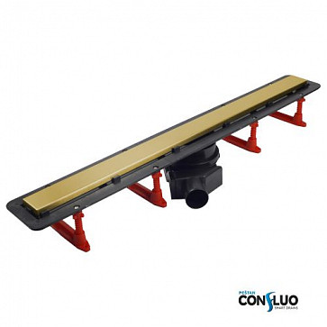 Душевой лоток Pestan Confluo Frameless Line 850 Gold