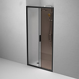 W90G-100-1-195BBr Gem Solo Дверь душевая 100х195, стекло бронзовое, профиль черный матовый