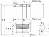 Мебель для ванной Aquanet Августа 100 белый (ручка хром, раковина Flat) 00281160