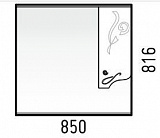 Зеркало-шкаф Corozo Венеция 85/С белый SD-00000283