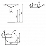 Раковина Ideal Standard Connect 55 см E503901