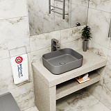 Умывальник Point Меркурий 50 PN43832GM прямоугольный, графит