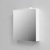 M70AMCL0601WG Spirit V2.0, Зеркальный шкаф с LED-подсветкой, левый, 60 см, цвет: белый, глянец