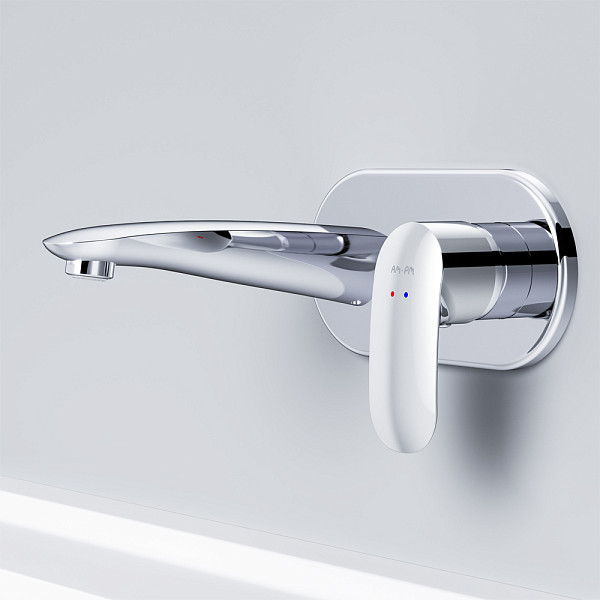 F8072200 Like, смеситель д/умывальника, монтируемый в стену, хром, шт.