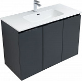 Мебель для ванной Aquanet Алвита New 100 3 дверцы, антрацит 00273986