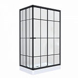 Душ. уголок NG-0120-14 (1200х800х1950) низкий поддон(14см), стекло прозрачное,  2 места