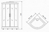 Timo Comfort T-8809 P Clean Glass душевая кабина (90*90*220)