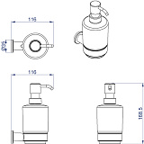 Дозатор жидкого мыла AZARIO FORNY керамический, хром (AZ-88312)