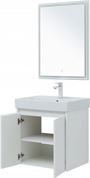 Мебель для ванной Aquanet Nova Lite 60 белый глянец (2 дверцы) 00302532