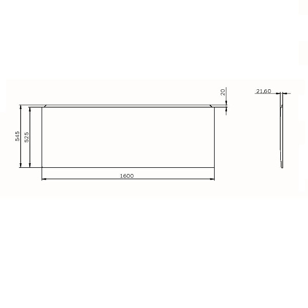 W94A-160-070W-P1 X-Joy панель фронтальная для ванны 160х70