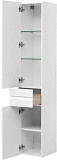 Шкаф-пенал для ванной Aquanet Палермо 35 L белый глянец 00237410