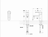Комплект смесителей  для ванной комнаты Bravat Stream 3 в 1 F00310C