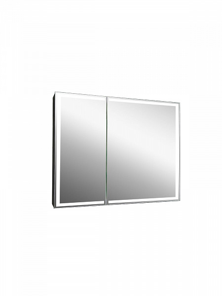 Зеркало-шкаф Континент "Mirror Box black Led" 1000х800