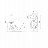 Унитаз-компакт Santeri Прайм (комфорт) белый 1.P206.3.S00.00B.F