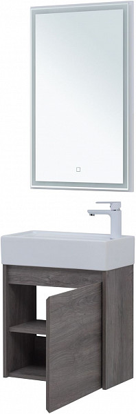 Мебель для ванной Aquanet Nova Lite 50 дуб рошелье (с дверецей) 00302529