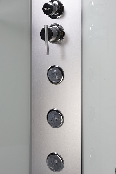 Душ.каб. NG-2310-14LBKTG (1200х800х2100-2400) высокий поддон(40см) стекло МАТОВОЕ 4 места