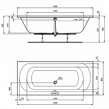 Акриловая ванна Ideal Standard Simplicity W004601 180x80
