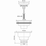 Выпуск для кухонной мойки McAlpine MRSKW7CL