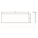 W84A-170-070W-P Func панель фронтальная для ванны 170х70; 170х80