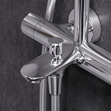 F0790510 Gem душ.система, набор: смеситель д/ванна/душа с термостатом, верхн. душ d 220 мм, ручн.душ