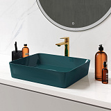 Раковина GR-3016OLM (480*370*135) СВЕТЛОЗЕЛЕНАЯ МАТОВАЯ