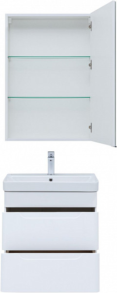 Мебель для ванной Aquanet София 60 белый глянец (2 ящика) 00274197