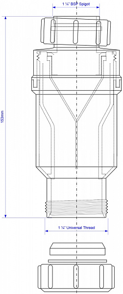 Сифон  McAlpine MRNRV40C