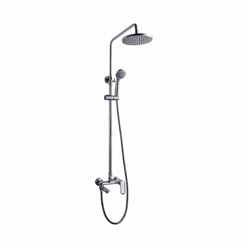 Душевая колонна Bravat Opal C со смесителем для ванны F6125183-CP-A5-RUS, поворотный излив