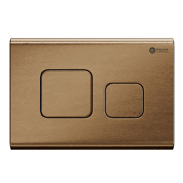 Сет: Система инсталляции Point Элемент для подвесного унитаза PN45120 + Клавиша смыва для инсталляции Point Афина, бронза брашированная, PN44041BB + Унитаз подвесной Point Меркурий безободковый, сиденье дюропласт микролифт, быстросъем, белый PN41831