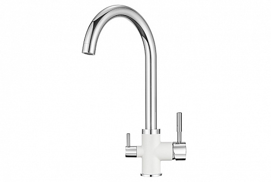 Смеситель для кухни Granula GR-3168 арктик, 3168wh